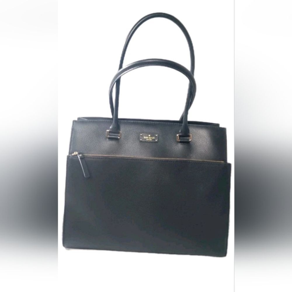 Kate Spade Grove Street Maeve Black Leather Tote Handbag Retail $429